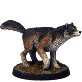 Dire Wolf E resin miniature in a...