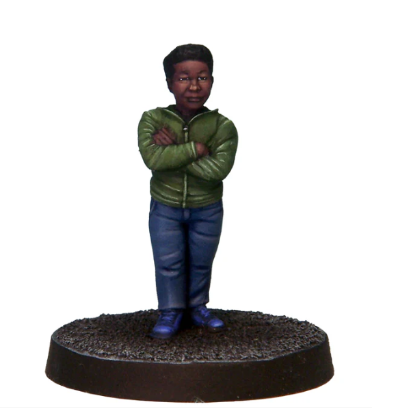 Crooked Dice High School Hero F. miniature of a person wearing a green jacket and blue jeans on a white background