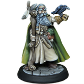 Old Druid miniature in robes wit...
