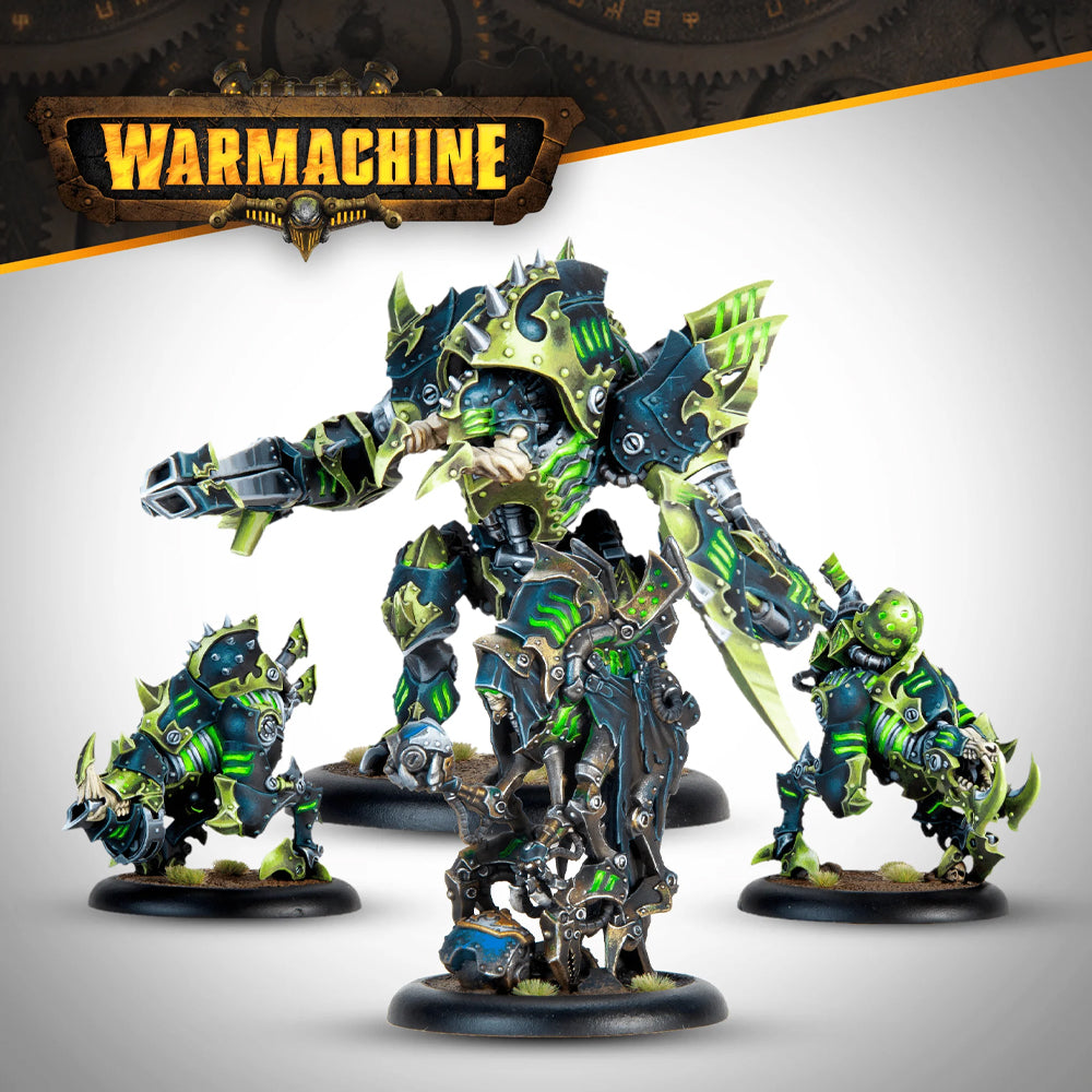Cryx Necrofactorium Battlegroup Painted Example Miniatures