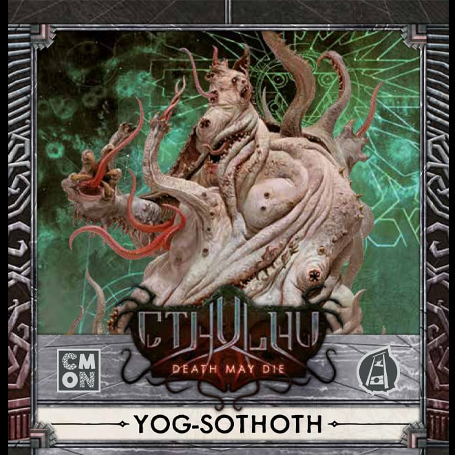 Cthulhu: Death May Die - Yog Sothoth Expansion. Features 2 miniatures, 13 cards, and 6 tokens. Introduces new gameplay mechanics and challenges.
