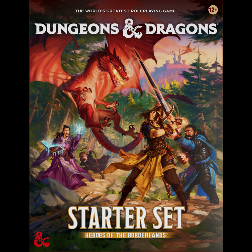 Dungeons & Dragons Starter Set cover with characters and dragon illustration