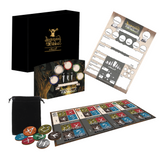 A tabletop game set displayed on...