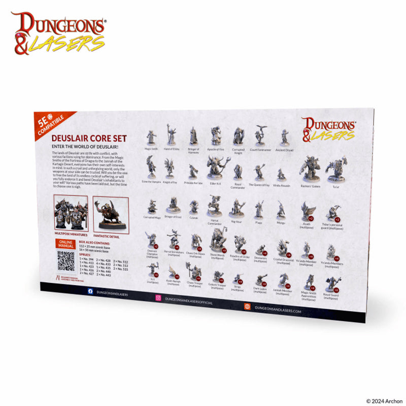 Deuslair Core Set Fantasy RPG Miniatures