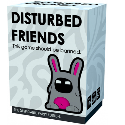Disturbed Friends The Despicable Party Edition adult party card game with 260 cards for 3–7 players.
