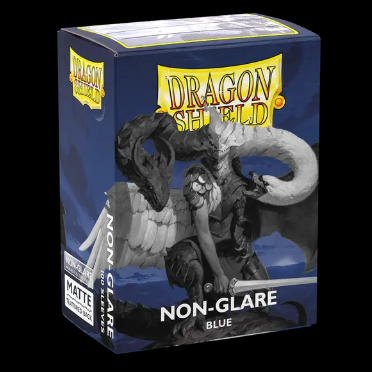 Dragon Shield Matte Blue Non-Glare Card Sleeves (100 Sleeves)