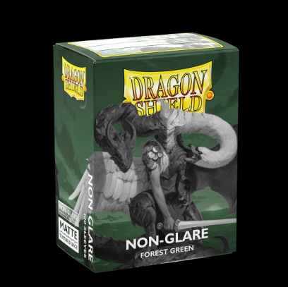 Dragon Shield Matte forest green Non-Glare Card Sleeves 100 Sleeves