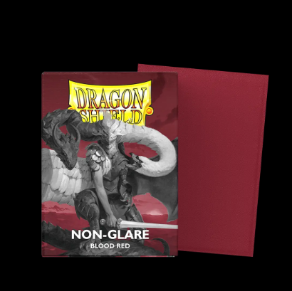 Dragon Shield Non-Glare Blood Red Card Sleeves (100 Sleeves)