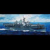 A painted naval scene showing a ...