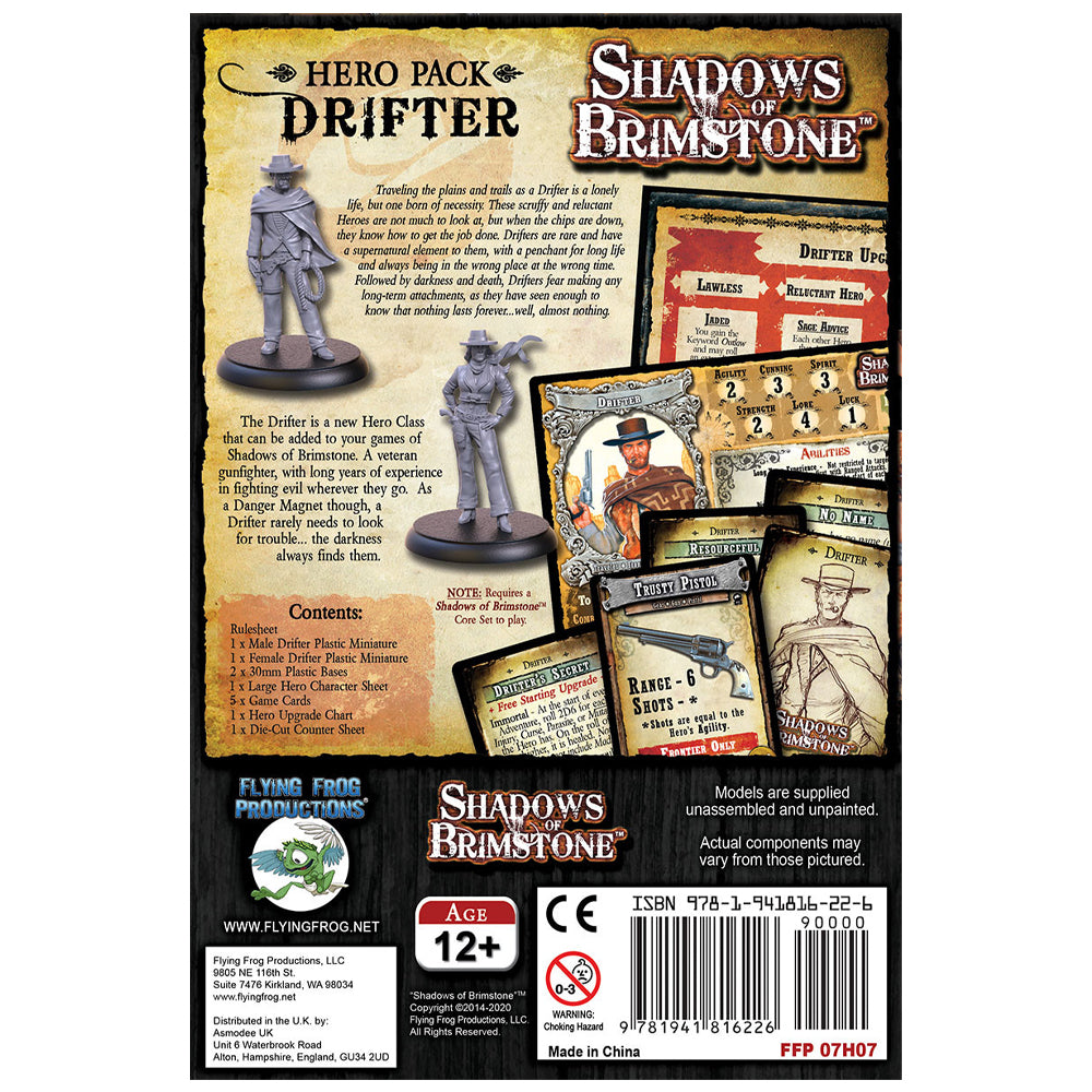 Shadows of Brimstone: Drifter Hero Pack – Veteran Gunfighter Expansion