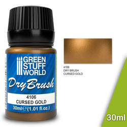 Green Stuff World Dry Brush Paint Cursed Gold 30ml