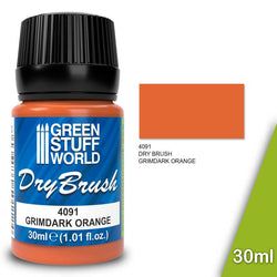 Green Stuff World Dry Brush Paint Grimdark Orange 30ml