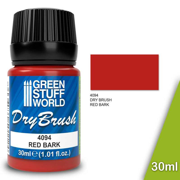 Green Stuff World Dry Brush Paint Red Bark 30ml