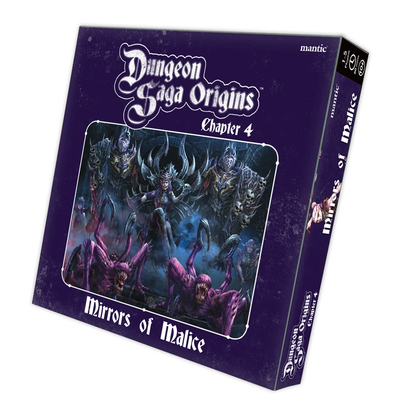 Dungeon Saga Origins: Mirrors of Malice Expansion. A thrilling follow-up with new enemies, rules, and story. Includes miniatures, cards, and map tile. Core game required.

