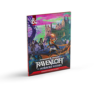 Dungeons & Dragons Ravenloft: The Horrors Within game box on a white background. Dungeons & Dragons Ravenloft: The Horrors Within Dungeon Master's Screen