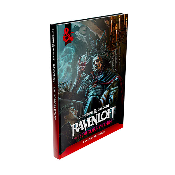 Dungeons & Dragons Ravenloft Horrors Within book cover on a white background.  Dungeons & Dragons Ravenloft: The Horrors Within Gameplay Expansion Book