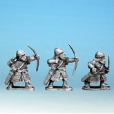 Three unpainted 28mm metal dwarf...