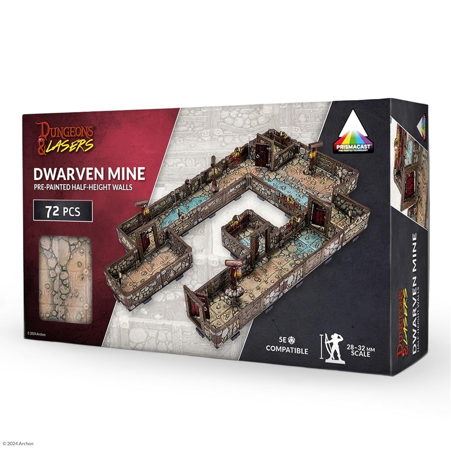 Dwarven Mine PrismaCast™ Pre-Painted Terrain – Forge Your Own Adventure!