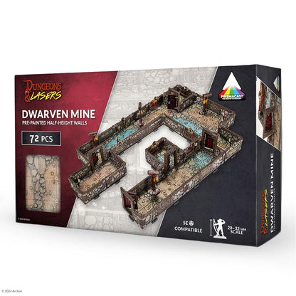 Dwarven Mine PrismaCast™ Pre-Painted Terrain – Forge Your Own Adventure!