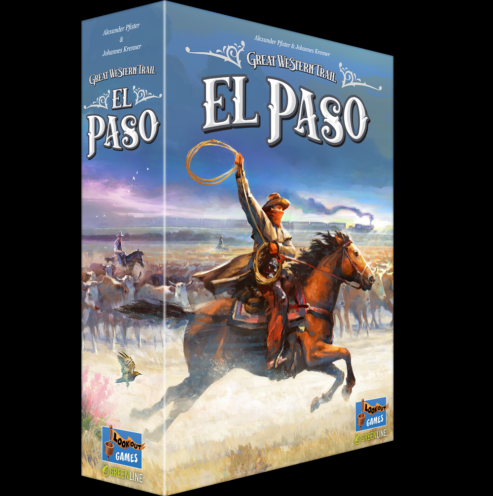 El Paso: Great Western Trail. A compact, eco-friendly board game that brings the Wild West to life. Perfect for game nights, travel, and solo play. Ages 12+.
