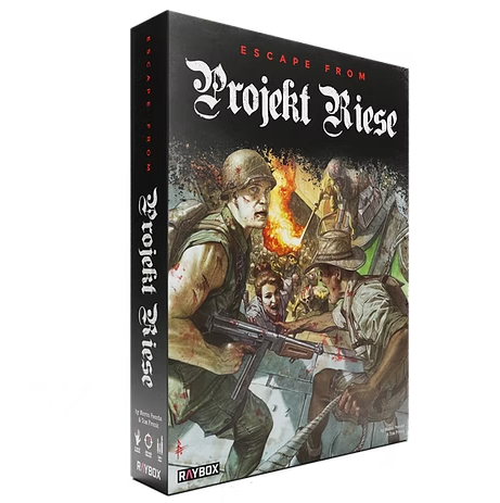 Escape from Projekt Riese solo cooperative World War Two zombie board game