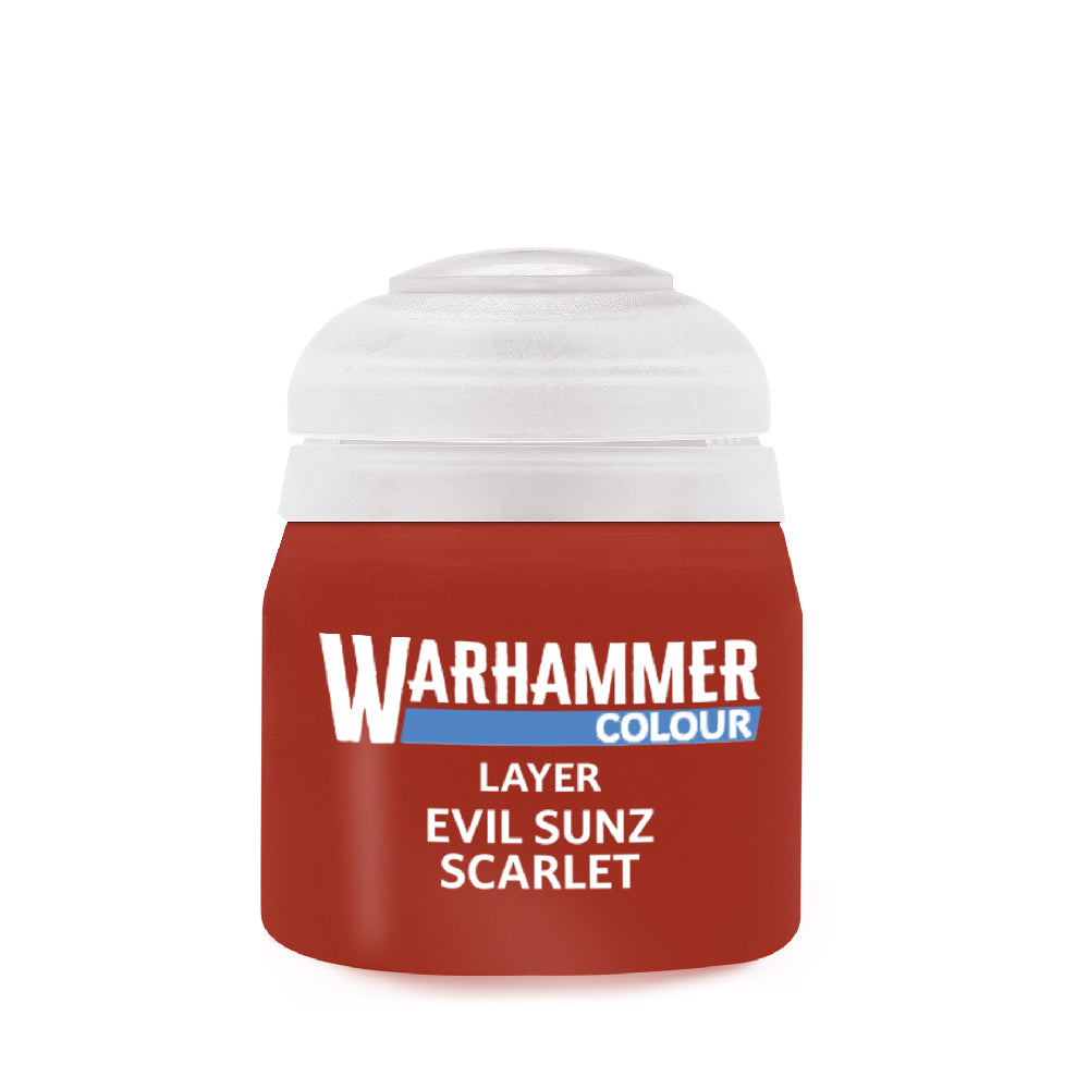 Evil Sunz Scarlet Layer Paint - Warhammer Colour Bottle Render