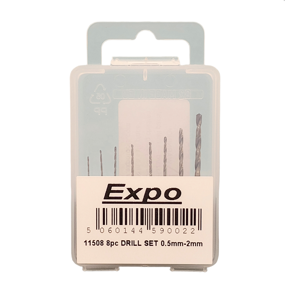 Expo drill bit set packaging on a white background