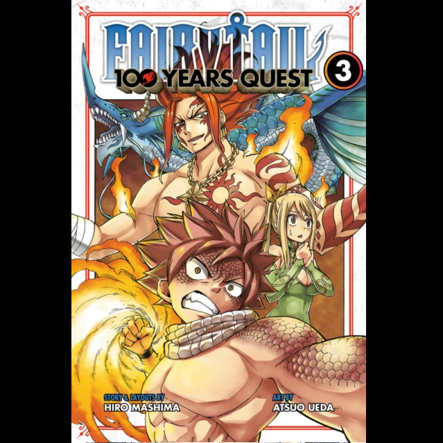 Front cover of the manga volume 'Fairytail 100 Years Quest' Volume 3, featuring anime characters with a blue dragon in the background. Fairy Tail: 100 Years Quest Vol.3 Paperback Manga