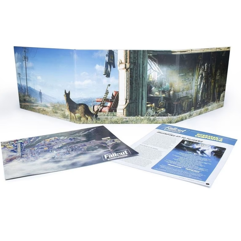 Modiphius Fallout Wasteland Warfare RPG GM Screen and Overseers Companion with A3 Boston map