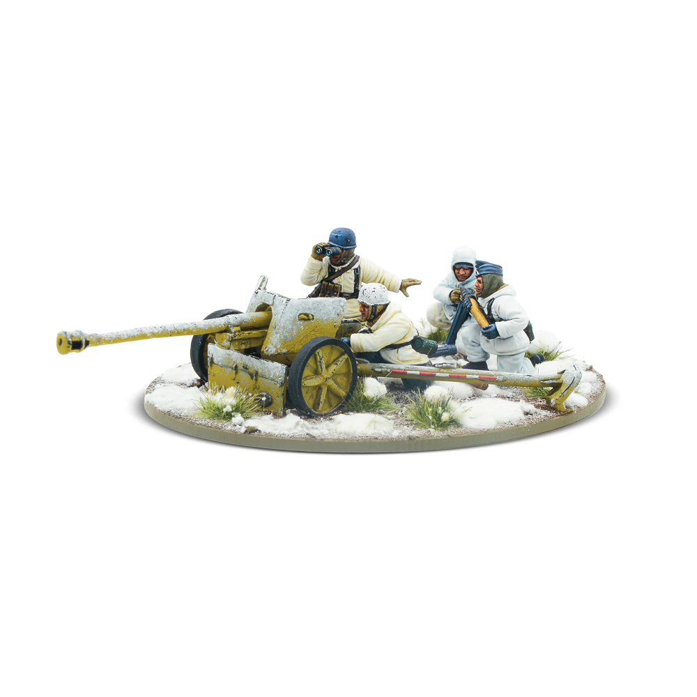 Fallschirmjäger Winter PaK 40 28mm Bolt Action Warlord Resin and Metal German heavy anti-tank gun
