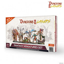 Fantasy Miniatures Set - Dungeons and Lasers