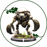 A painted fantasy creature minia...