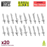 3D Printed Fire Swords - Green S...