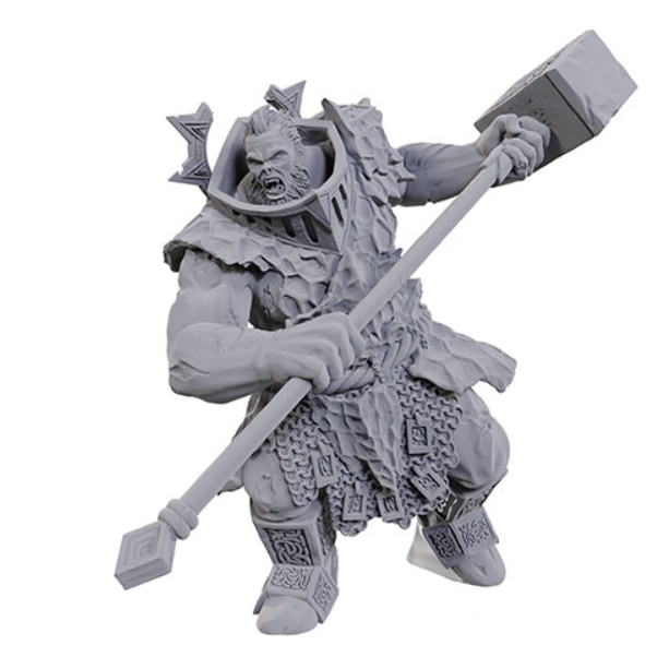 Detailed unpainted miniature of Firegaunt from Wave 23 of D&D Nolzur's Marvelous Miniatures. Primed for painting, featuring intricate armor and hammer.
Main product description: