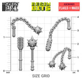 3D Printed Flails & Maces | Green Stuff World Warhammer Conversion