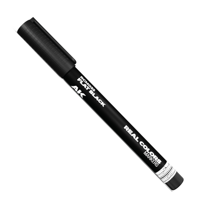 Flat Black RC Marker - Acrylic paint marker for modelling. Fast drying, waterproof, and high coverage. Matte finish