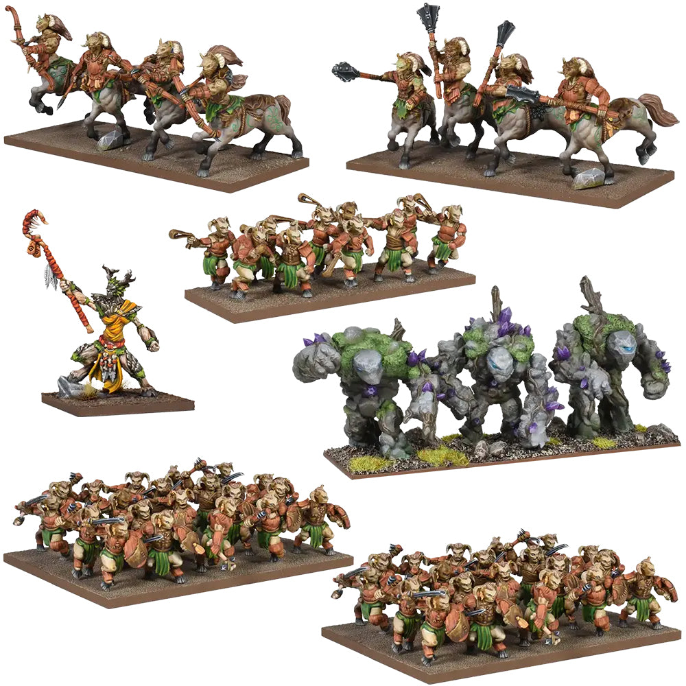 Kings of War Forces of Nature Battalion Studio Painted Example