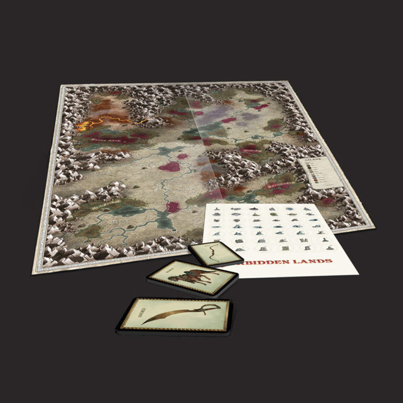 Forbidden Lands The Bloodmarch Map & Cards