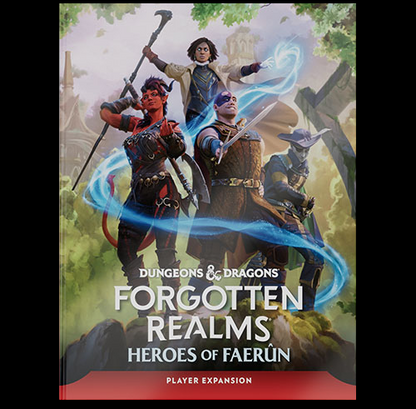 Dungeons and Dragons Forgotten Realms Heroes of Faerun Players Guide hardback RPG expansion book