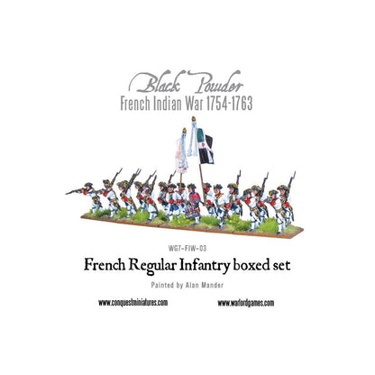 
French Indian War 1754-1763: French Regular Infantry boxed set
