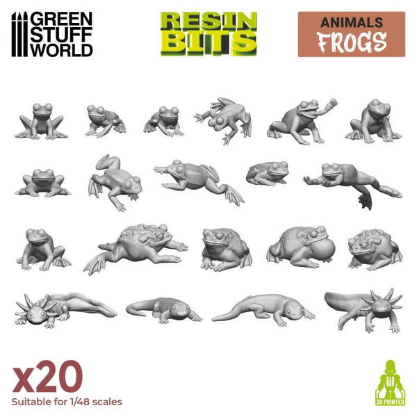 3D Printed Frogs & Toads - Green Stuff World