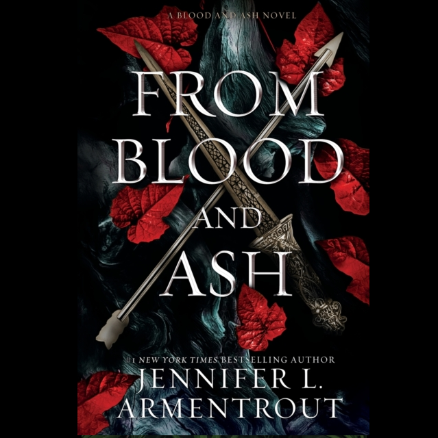 From Blood and Ash by Jennifer L Armentrout the first book in the From Blood and Ash series . A 494 page paperback novel with fantasy romance themes.