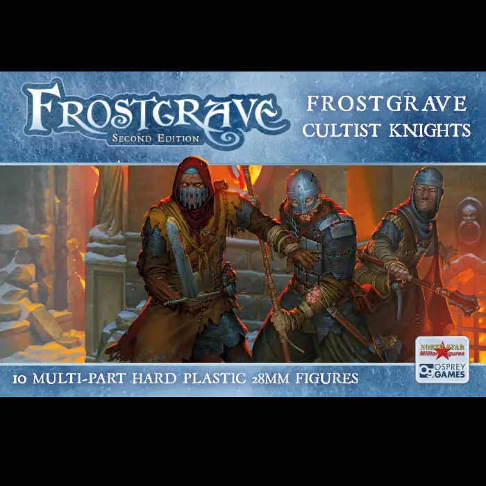 Frostgrave Cultist Knights 28mm plastic fantasy miniatures set of ten figures
