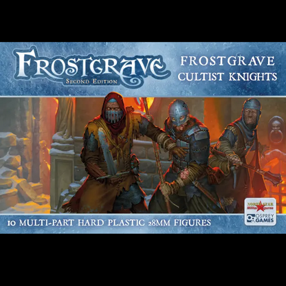 Frostgrave Cultist Knights 28mm plastic fantasy miniatures set of ten figures