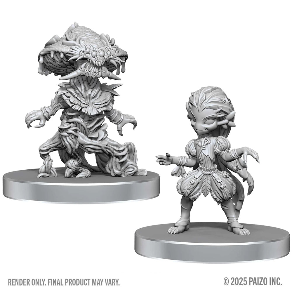 Fungus Leshy & Seaweed Leshy Pathfinder Deep Cuts RPG Minis