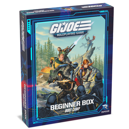 G.I. Joe Roleplaying Game Beginner Box Boot Camp packaging on a white background