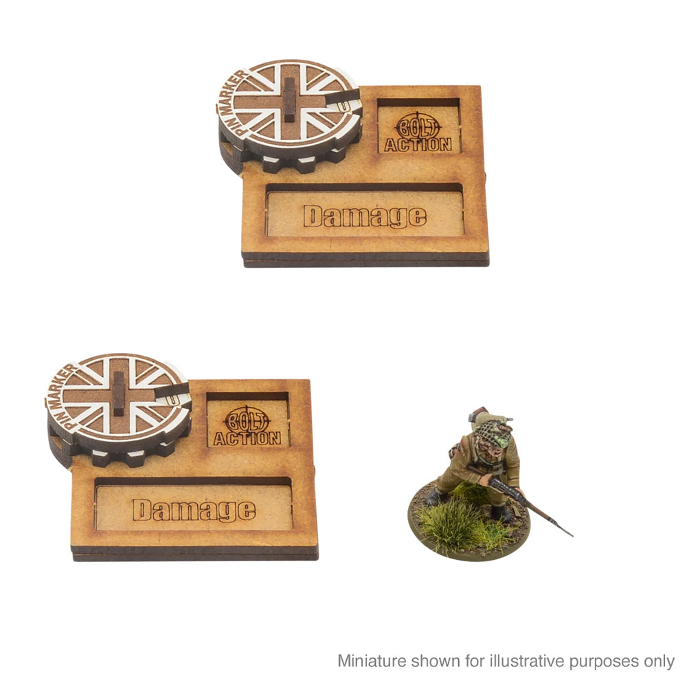 Bolt Action Great Britain MDF Vehicle Pin Markers