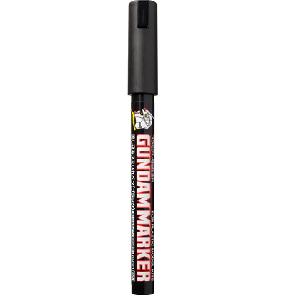 Gundam Marker pen on a white background. GM-301P Gundam Marker Black