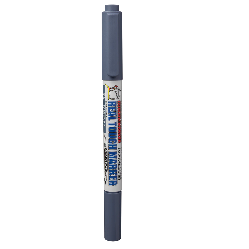 Navy marker with a visible brand label on a white background. GM401 Real Touch Marker  Real Touch Gray 1