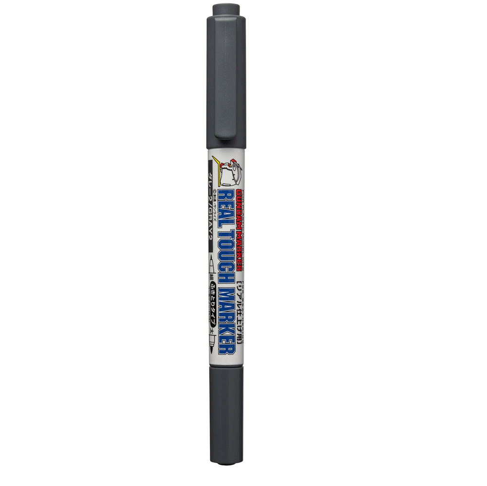 grey marker with visible brand name on a white background. GM402 Real Touch Marker  Real Touch Gray 2